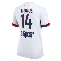 Stroje piłkarskie Paris Saint-Germain Desire Doue #14 Koszulka Wyjazdowej dla damskie 2025-26 Krótki Rękaw